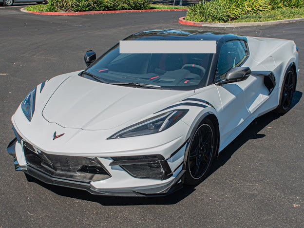 2020+ CORVETTE C8 STINGRAY & Z51 | Z06 Z07 PERFORMANCE FRONT LIP SPLITTER & CANARDS GROUND EFFECTS