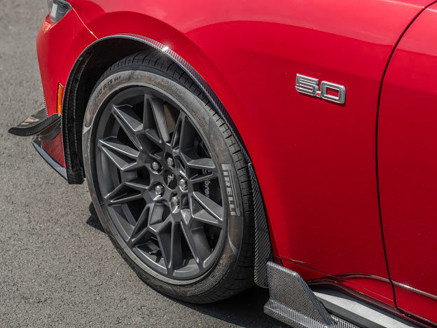 2024-UP FORD MUSTANG S650 | GT350R PERFORMANCE STYLE CARBON FIBER FENDER FLARES MUD FLAPS