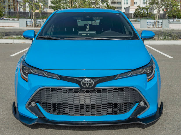 2019-UP TOYOTA COROLLA HATCHBACK | JDM PERFORMANCE PACKAGE FRONT SPLITTER LIP GROUND EFFECTS
