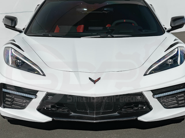 2020-UP CORVETTE C8 STINGRAY & Z51 | SEQUENTIAL FRONT GRILLE LED DRL LIGHT BAR BEZEL INSERTS PAIR