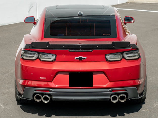 2016+ 6TH GEN CAMARO SS & ZL1 REAR WING SMOKE TINTED WICKERBILL WING SPOILER