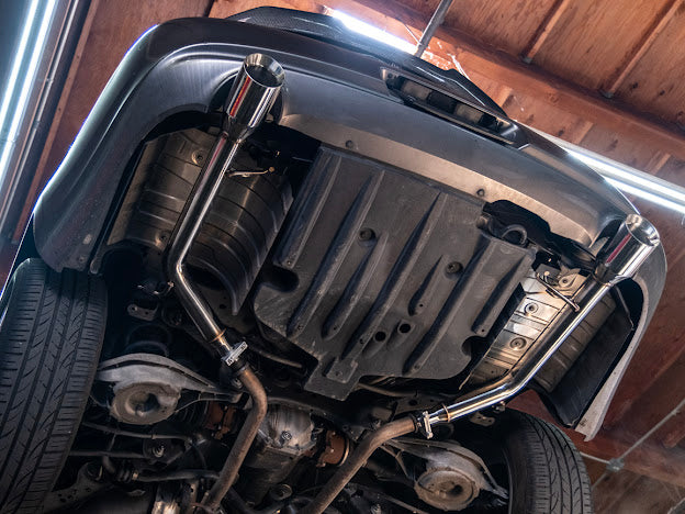 2007-2008 INFINITI G35 SEDAN & 2008-2014 INFINITI G37 SEDAN | MUFFLER DELETE AXLE BACK DUAL TIPS EXHAUST (CHROME TIPS OR BURNT BLUE TIPS)