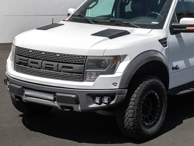2009-2014 Ford F-150 Raptor SVT | SDP Package Carbon Fiber Side Fender Vents Trim Replacement (Pair)