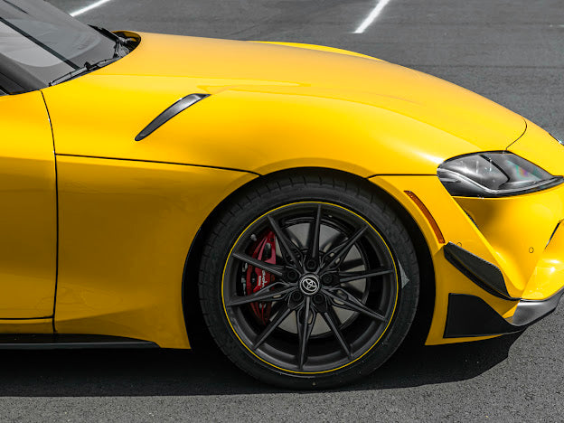 2020-Up Toyota GR Supra A90 A91 | SDP Performance Style CARBON FIBER Front Bumper Canard Splitter (Pair)