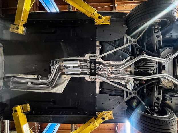 2014-2019 BMW F80 M3 & F82 / F83 M4 | MUFFLER AXLE BACK WITH RESONATED MID PIPE CAT BACK EXHAUST