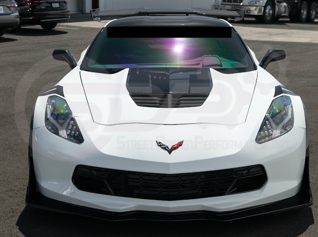 2014-2019 CORVETTE C7 BASE | JAKE SKULL LOGO HOOD VINYL DECAL STRIPE