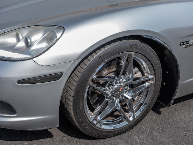 2005-2013 CHEVROLET CORVETTE C6 BASE FRONT AND REAR SPLASH GUARDS MUD FLAPS