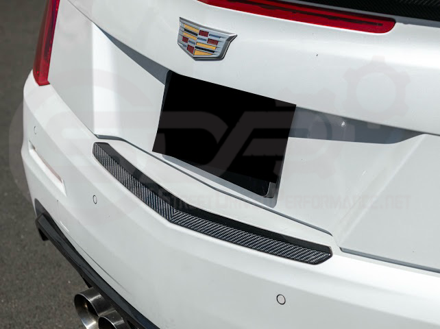 2015-2019 CADILLAC ATS / ATS-V COUPE | FACTORY STYLE CARBON FIBER REAR TRUNK DECKLID APPLIQUÉ INSERT TRIM REPLACEMENT