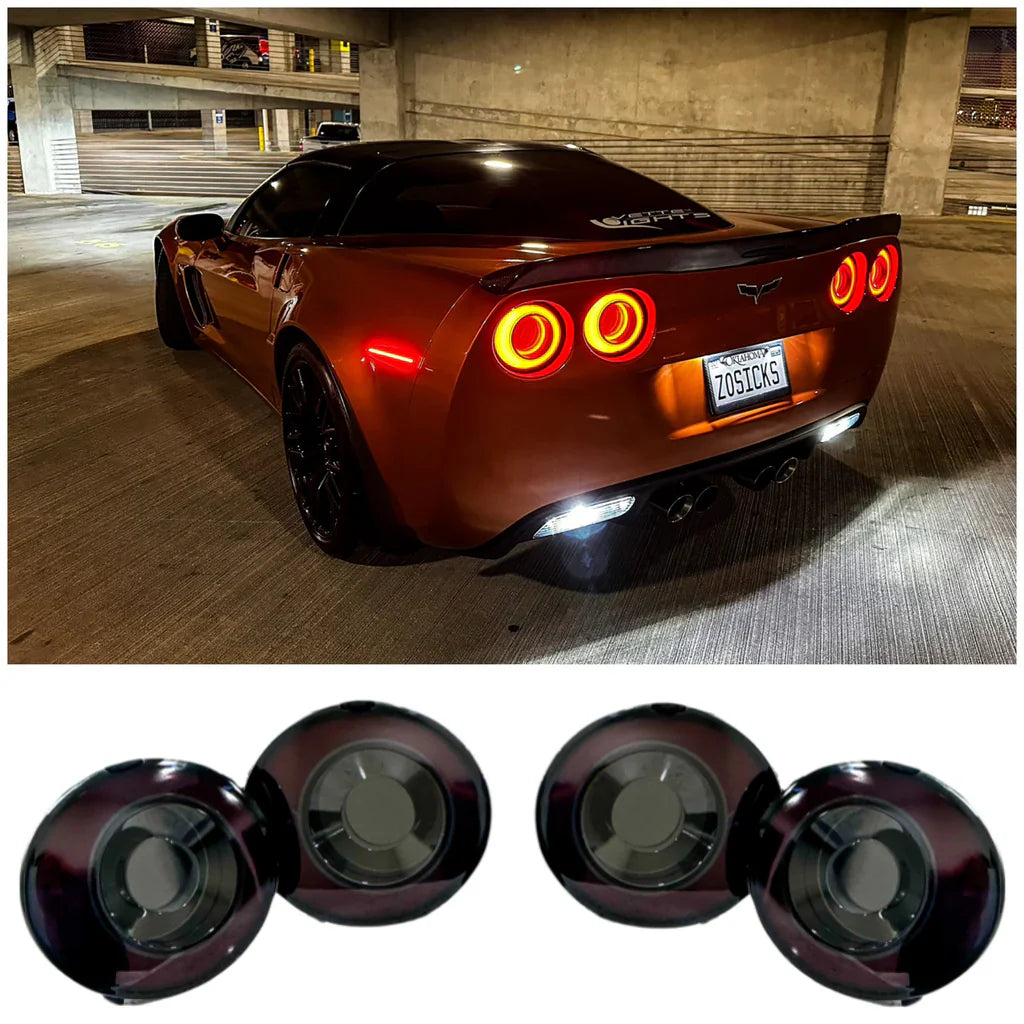 2005-2013 CORVETTE C6 | INFIRAI LED TAIL LIGHTS PAIR (SMOKED, RED, RED/SMOKED)