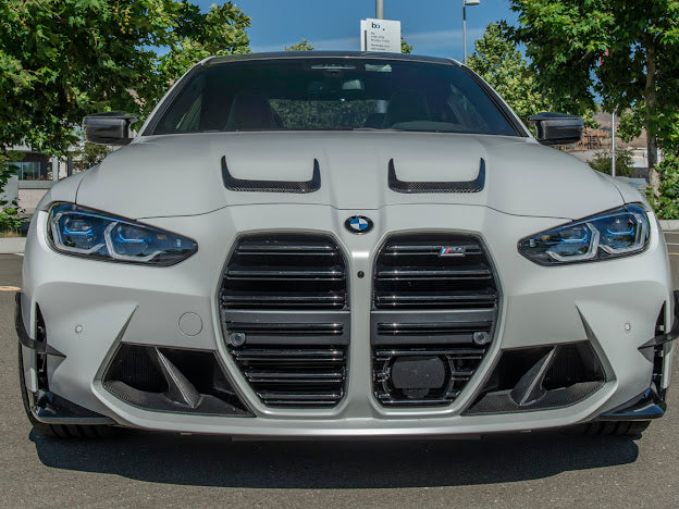 2021-UP BMW G80 M3 & G82 / G83 M4 | M-PERFORMANCE STYLE CARBON FIBER FRONT HOOD SCOOP VENTS