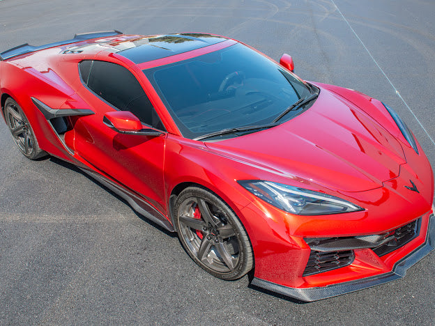 2020-UP CHEVROLET CORVETTE C8 Z06 |CARBON FIBER SIDE SKIRTS ROCKER PANELS GROUND EFFECTS