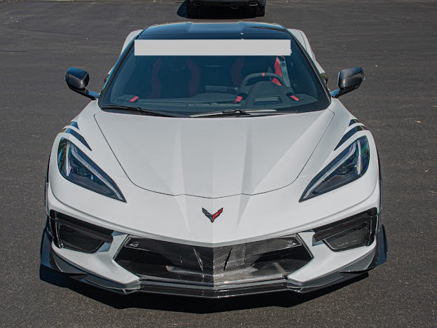 2020+ CORVETTE C8 STINGRAY & Z51 | Z06 Z07 PERFORMANCE FRONT LIP SPLITTER & CANARDS GROUND EFFECTS