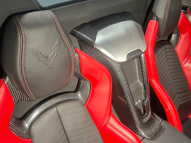 2020+ CORVETTE C8 CONVERTIBLE | CARBON FIBER INTERIOR WATERFALL SPEAKER GRILLE