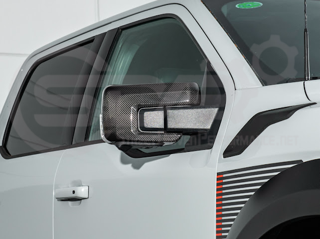 2022-UP FORD F-150 LIGHTNING | FACTORY STYLE CARBON FIBER SIDE MIRROR CAP COVERS (PAIR)