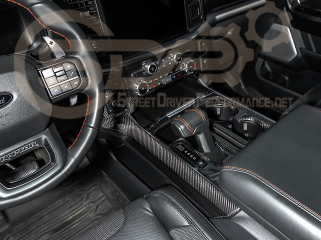 2021-UP FORD F-150 | FACTORY STYLE CARBON FIBER CENTER CONTROL GEAR SHIFT PANEL COVER