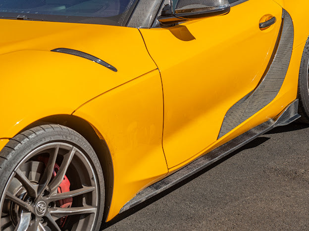 2020-Up Toyota GR Supra A90 A91 | CARBON FIBER Side Skirts Rocker Panels Ground Effects