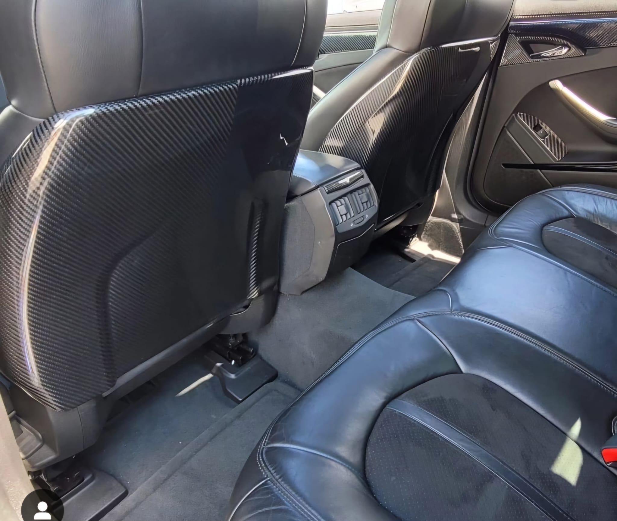 2009-2015 Cadillac CTS/CTS-V V2 CARBON FIBER SEAT BACK PANEL COVER REPLACEMENT PAIR