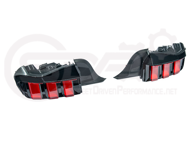 2024-Up Ford Mustang S650 | EURO Style Sequential Signal LED Clear Lenses Rear Taillights Pair