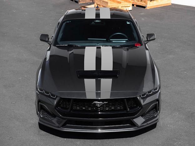 2024-UP FORD MUSTANG S650 | HOOD BODY STRIPE 3M DECALS