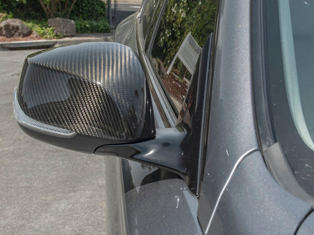 2014-Up Infiniti Q50 Q60 Q70 QX30 Factory CARBON FIBER Side Mirror Covers Pair