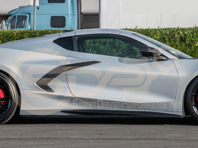 2020+ CHEVROLET CORVETTE C8 STINGRAY | Z06 PACKAGE SIDE SKIRTS ROCKER PANELS GROUND EFFECTS