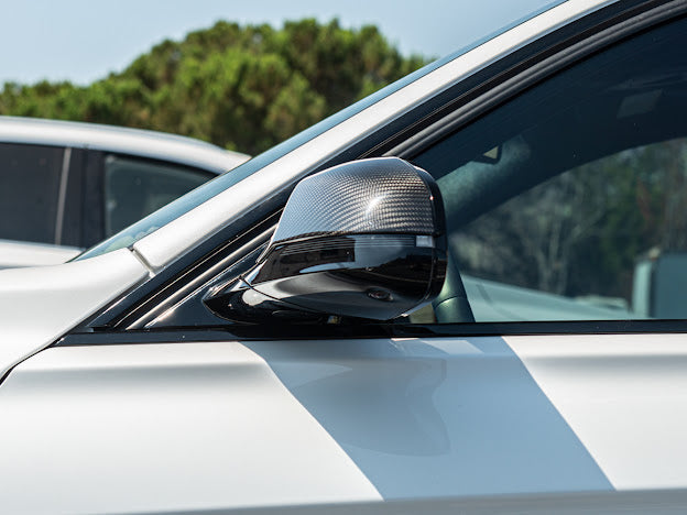 2015-2020 BMW F80 M3 & F82 / F83 M4 | CLUB SPORT STYLE CARBON FIBER MIRROR CAP COVERS (PAIR)
