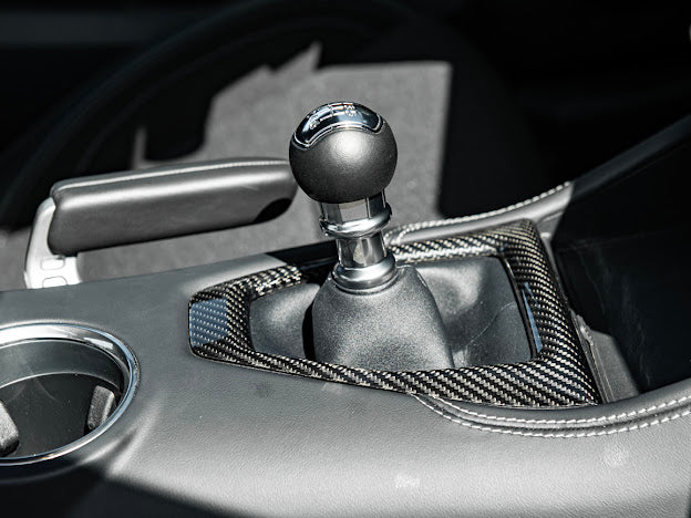 2024-Up Ford Mustang S650 | CARBON FIBER Interior Manual Gear Shift Panel Trim Cover
