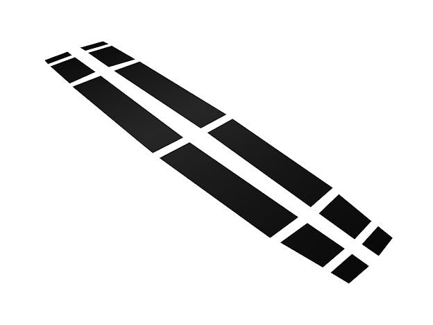 2024-UP FORD MUSTANG S650 | HOOD BODY STRIPE 3M DECALS