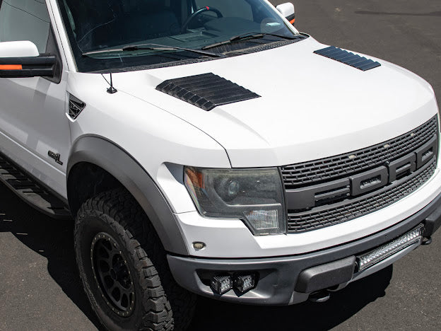 2009-2014 Ford F-150 Raptor SVT |SDP Performance Package Carbon Fiber Hood Vents Replacement