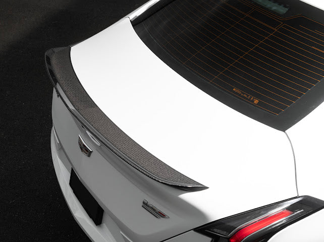 2020-UP CADILLAC CT4, CT4 V, AND CT4-V BLACKWING | BLACKWING PACKAGE CARBON FIBER REAR WING SPOILER