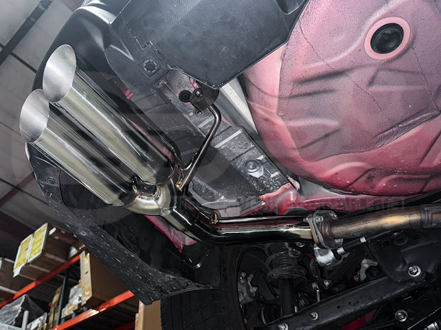 2022-PRESENT SUBARU WRX | MUFFLER DELETE BOSO AXLE BACK EXHAUST (CHROME OR BURNT BLUE TIPS)