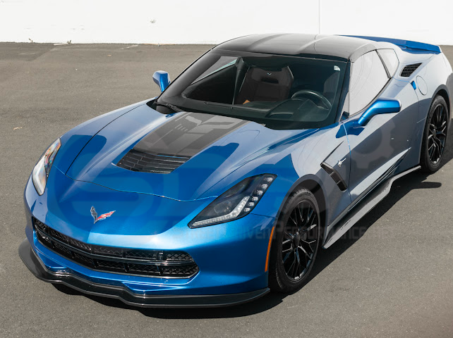 2014-2019 CORVETTE C7 BASE | JAKE SKULL LOGO HOOD VINYL DECAL STRIPE