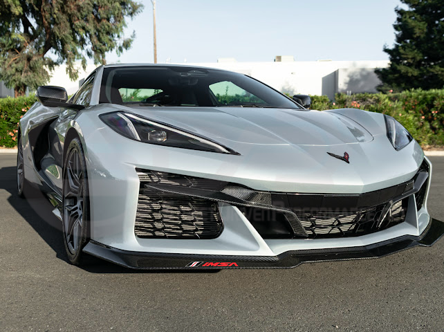 2023+ CHEVROLET CORVETTE C8 Z06 | CARBON FIBER FRONT BUMPER GRILLE INSERT PAIR