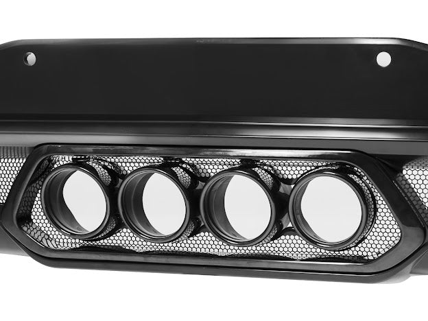 2020-Up Corvette C8 | Z06 Style Rear Center Quad Tips Exhaust Exit Grille Diffuser