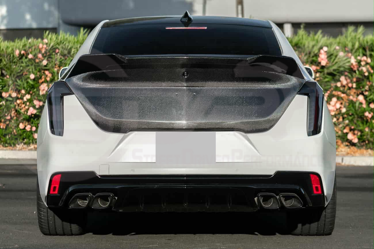 2020-UP CADILLAC CT4, CT4 V, AND CT4-V BLACKWING | BLACKWING STYLE REAR TRUNK LID WITH INTEGRATED SPOILER