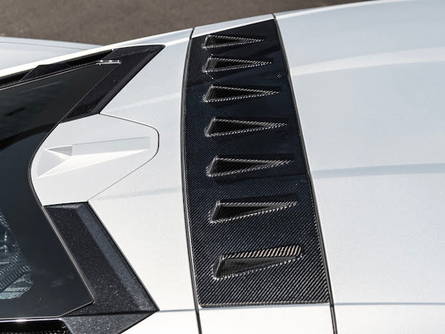 2020+ CHEVROLET CORVETTE C8 COUPE | CARBON FIBER REAR ROOF WING SPOILER VORTEX GENERATORS