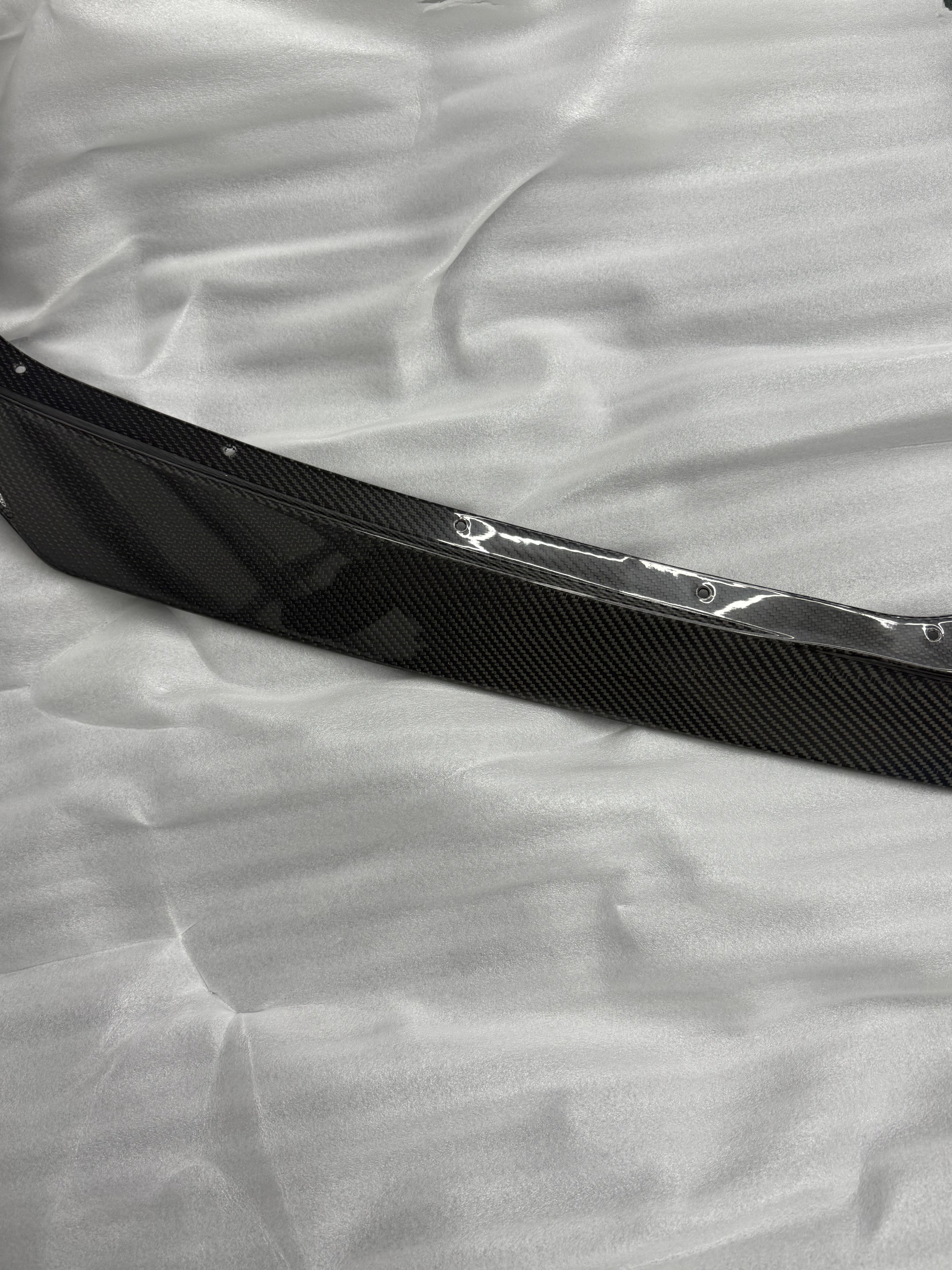 *BLEMISHED- DISCOUNTED* 2020+ C8 Corvette Stingray & Z51 |"5VM Style" 2-Piece CARBON FIBER Splitter / Lip Ground Effects