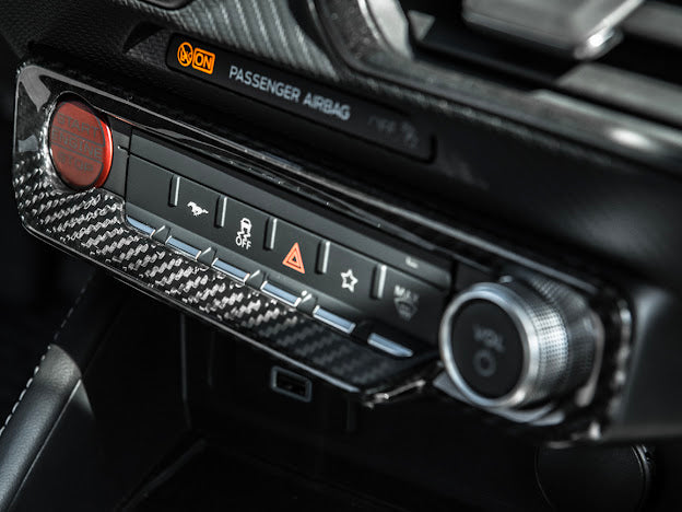 2024-UP FORD MUSTANG S650 | CARBON FIBER AC CONTROL PANEL COVER