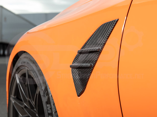2021-UP BMW G80 M3 | FACTORY REPLACEMENT CARBON FIBER SIDE FENDER VENT COVERS REPLACEMENT PAIR