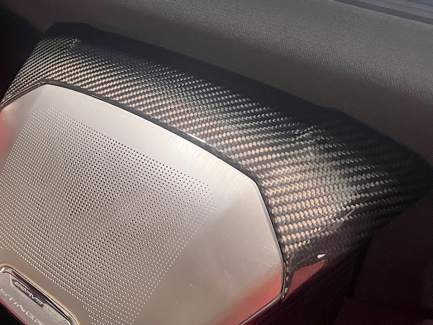 2020+ CORVETTE C8 CONVERTIBLE | CARBON FIBER INTERIOR WATERFALL SPEAKER GRILLE