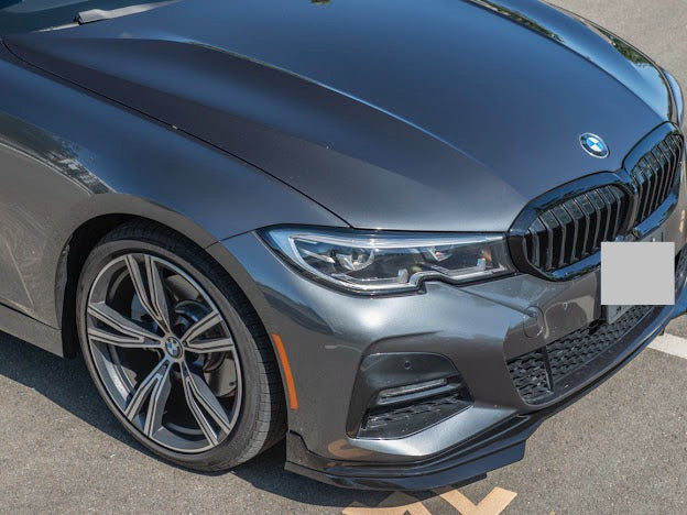 2019-Up BMW G20 3-Series M-Sport | SDP Performance Style GLOSSY BLACK Front Bumper Lip Splitter Ground Effects
