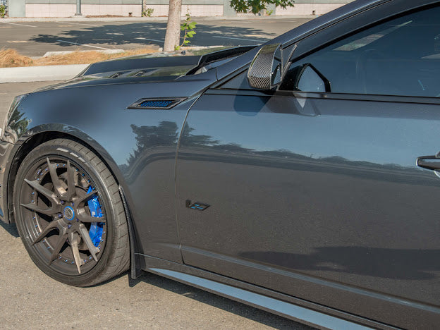 2009-14 CADILLAC CTS-V V2 |CARBON FIBER SPLASH GUARDS / MUD FLAPS