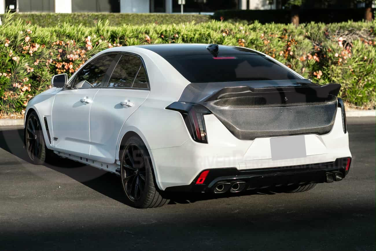 2020-UP CADILLAC CT4, CT4 V, AND CT4-V BLACKWING | BLACKWING STYLE REAR TRUNK LID WITH INTEGRATED SPOILER