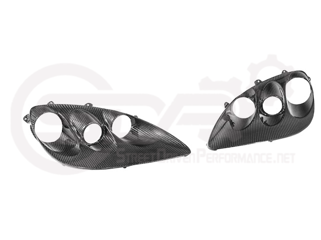 2005-2013 CHEVROLET CORVETTE C6 | FACTORY OEM STYLE CARBON FIBER  HEADLIGHTS HOUSING REPLACEMENT