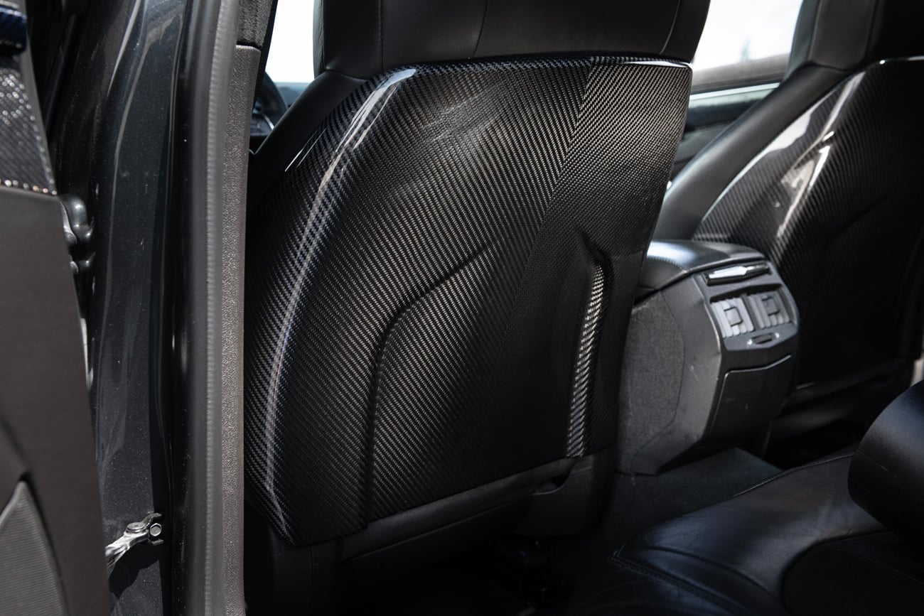 2009-2015 Cadillac CTS/CTS-V V2 CARBON FIBER SEAT BACK PANEL COVER REPLACEMENT PAIR