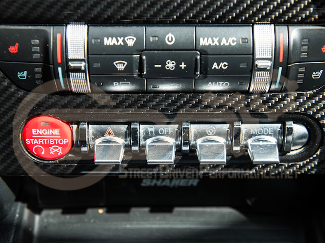 2015-2023 S550 | FORD MUSTANG CARBON FIBER CENTER CONSOLE CONTROL PANEL TRIM COVER