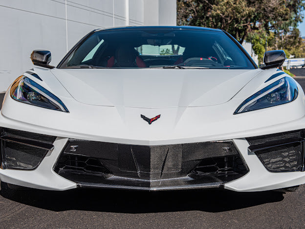 2020+ CHEVROLET CORVETTE C8 STINGRAY & Z51 | CARBON FIBER FASCIA PANEL GRILLE REPLACEMENT