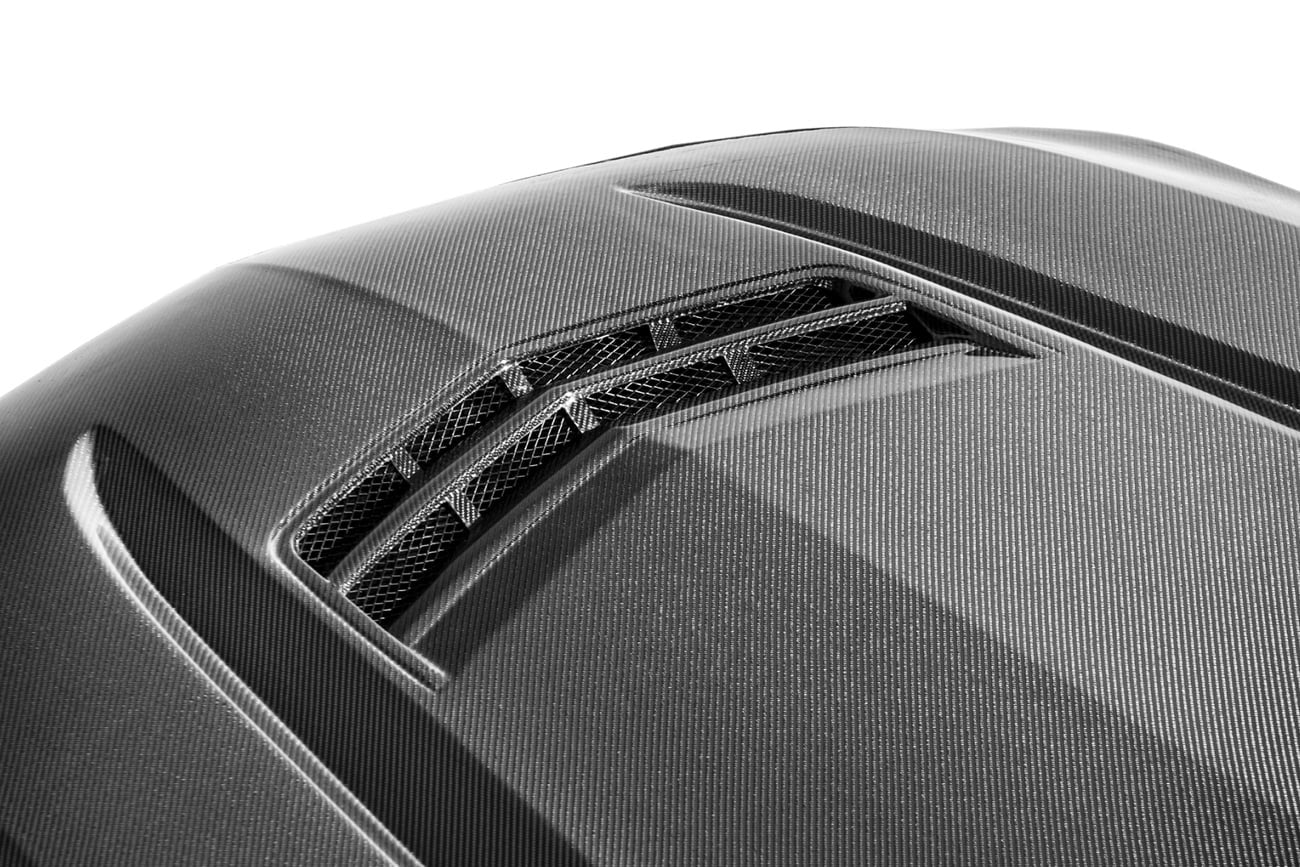 2020+ Cadillac CT4 / CT4-V / CT4-V Black Wing / CT4 SPORT | Blackwing Style Carbon Fiber Vented Front Hood