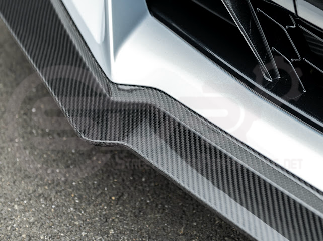 2023-UP CORVETTE C8 Z06 | Z07 STYLE EXTENDED ONE-PIECE FRONT LIP SPLITTER GROUND EFFECTS