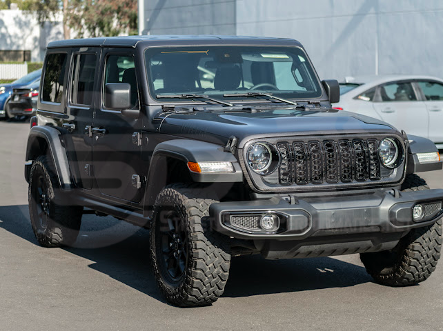 2024-UP JEEP WRANGLER GLADIATOR | FACTORY STYLE FRONT BUMPER GRILLE INSERT SURROUNDING REPLACEMENT